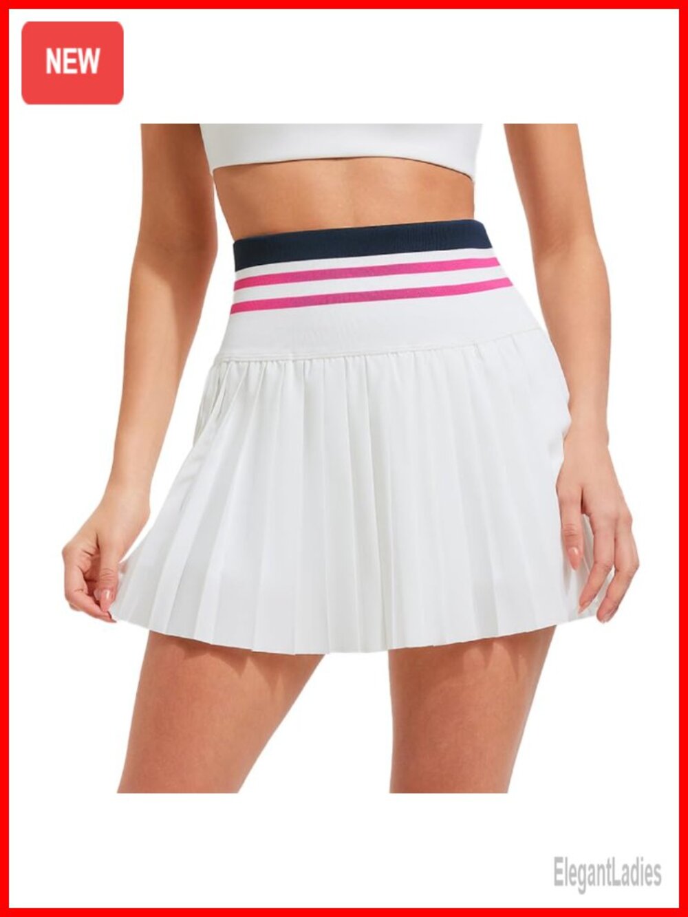 Pleated Tennis Skirt High Waisted Golf Skort with Shorts Pockets Athletic